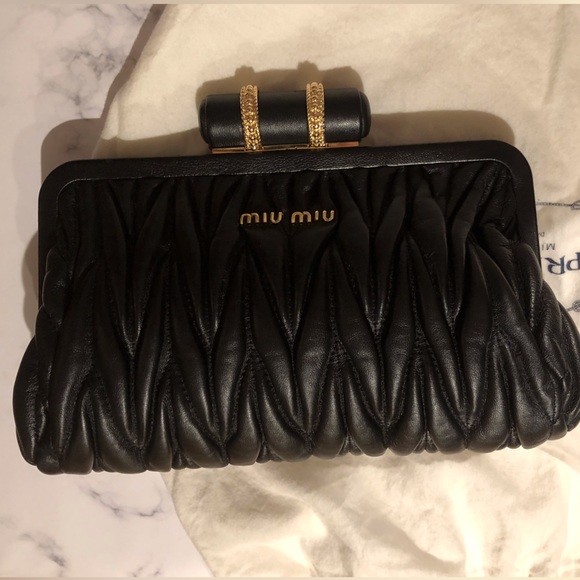 Miu Miu Handbags - Miu Miu matellase clutch